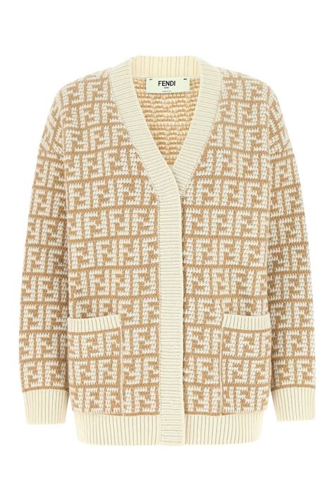 fendi oversized zucca cardigan sweater|fendi cardigan saks.